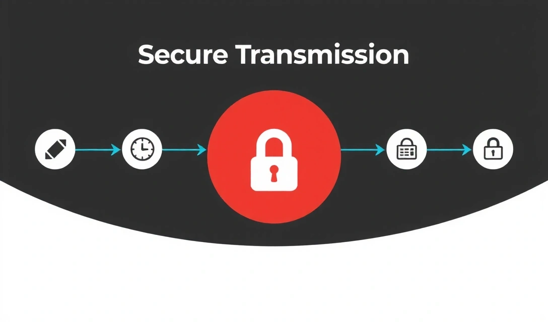 Diagram przedstawiający przepływ danych między różnymi podmiotami, podkreślający bezpieczeństwo i zgodność